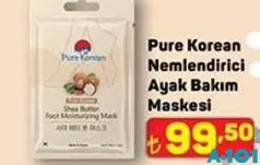 PURE KOREAN NEMLENDİRİCİ AYAK BAKIM MASKESİ fiyat ve kampanya bilgisi